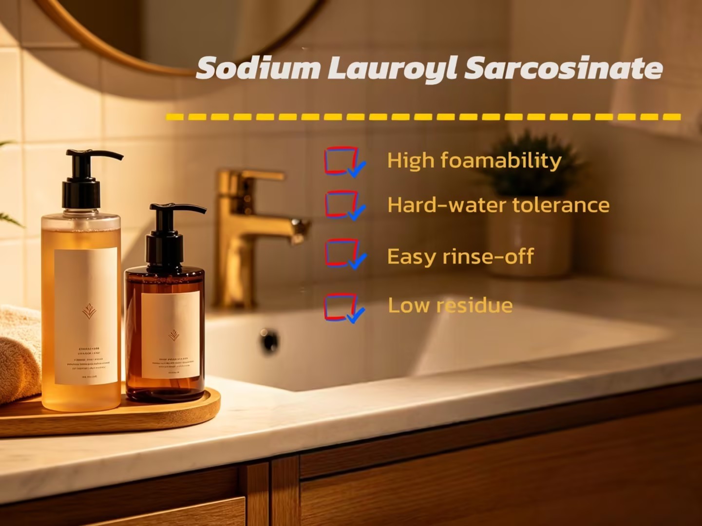 Ulasan Surfaktan Ringan: Sodium Lauroyl Sarcosinate vs. Agen Pembersih Lainnya